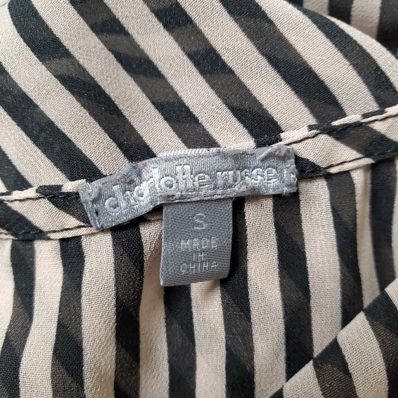 Stripe & Sheer Top - Picture 8 of 8